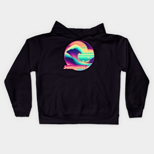 Sunshine syntwave Kids Hoodie